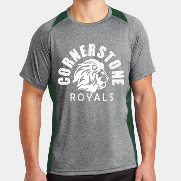 Sport-Tek Heather Colorblock Contender Tee Thumbnail