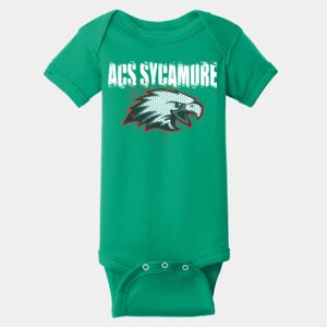 Infant Short Sleeve Baby Rib Bodysuit Thumbnail